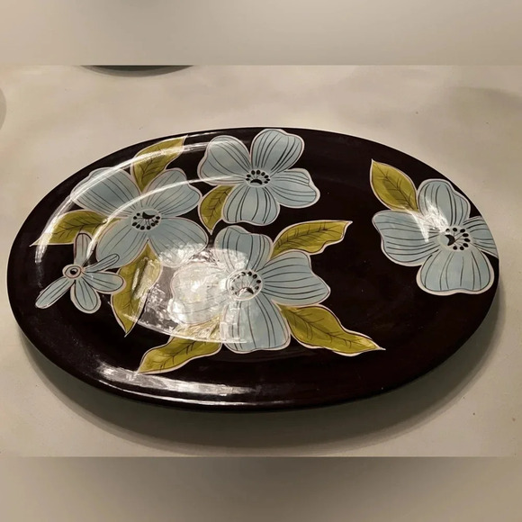 FINAL PRICE Laurie Gates The Ava Collection 16 Inch Dinner Serving Platter - Picture 4 of 4